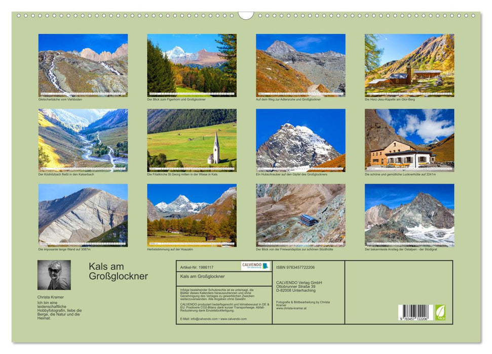 Kals am Großglockner (CALVENDO Wandkalender 2026)