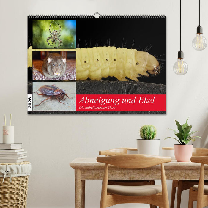 Abneigung und Ekel. Die unbeliebtesten Tiere (CALVENDO Wandkalender 2026)