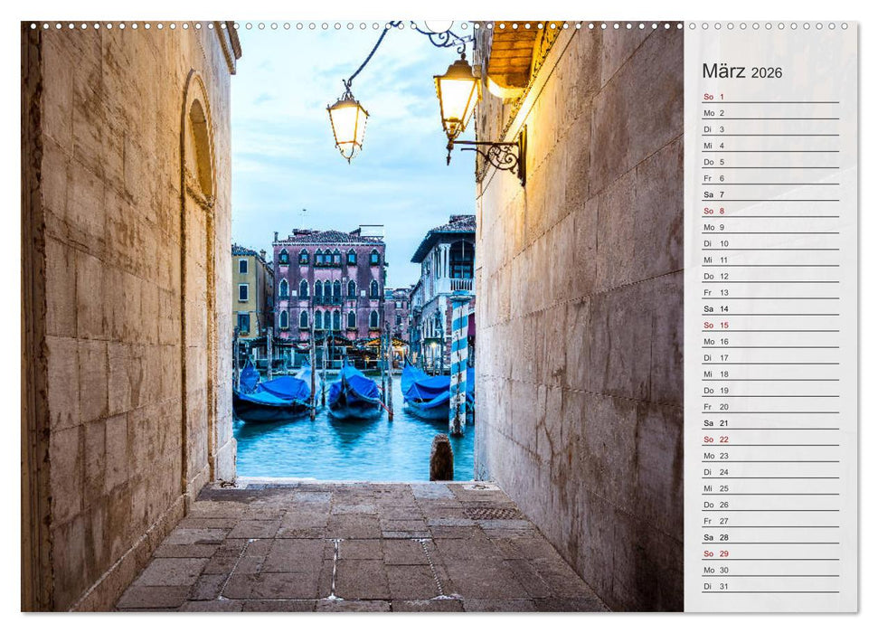 Venedig - Stille Momente (CALVENDO Premium Wandkalender 2026)