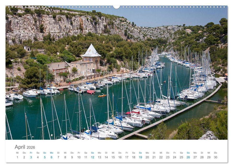 Cassis und die Calanques (CALVENDO Premium Wandkalender 2026)