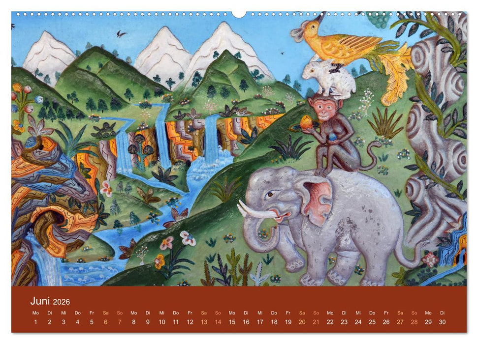 Buddhistische Götter, Götzen und Dämonen (CALVENDO Wandkalender 2026)