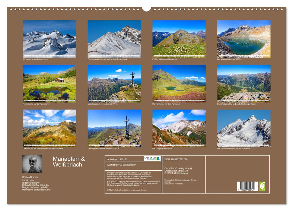 Mariapfarr & Weißpriach (CALVENDO Wandkalender 2026)