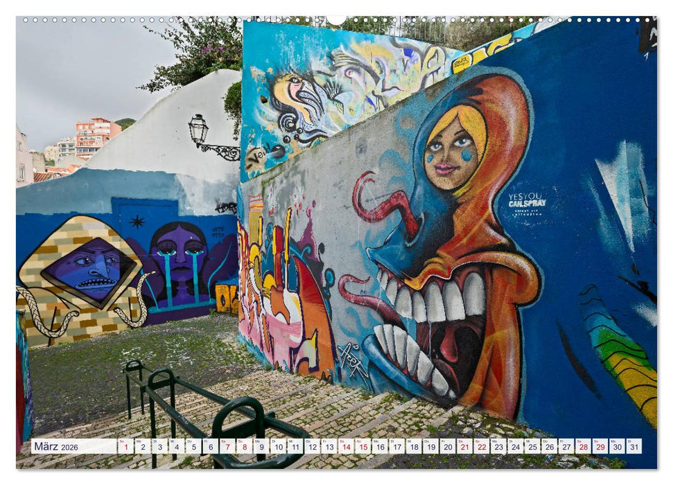 LISSABON GRAFFITI (CALVENDO Wandkalender 2026)