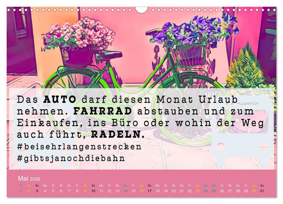 Nachhaltiger Kalender. Monat für Monat in ein nachhaltiges Leben. (CALVENDO Wandkalender 2026)