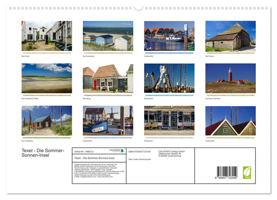 Texel - Die Sommer-Sonnen-Insel (CALVENDO Premium Wandkalender 2026)