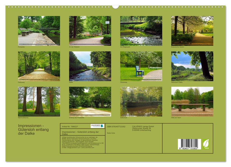 Impressionen - Gütersloh entlang der Dalke (CALVENDO Premium Wandkalender 2026)