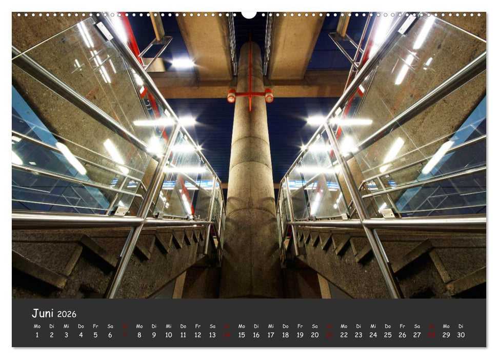 U-Bahn-Stationen des Westens (CALVENDO Premium Wandkalender 2026)