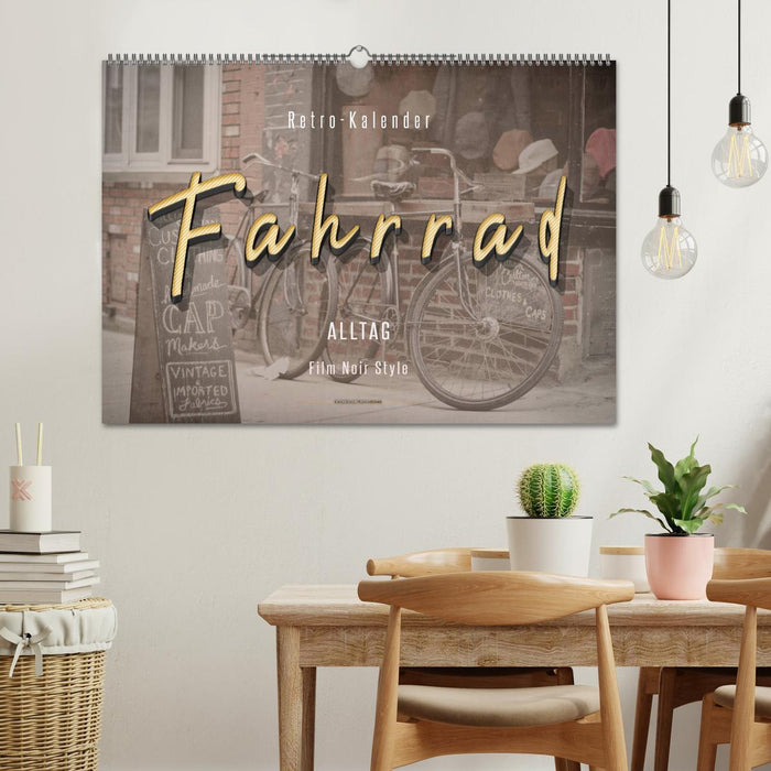 Fahrrad Alltag - Film Noir Style (CALVENDO Wandkalender 2026)