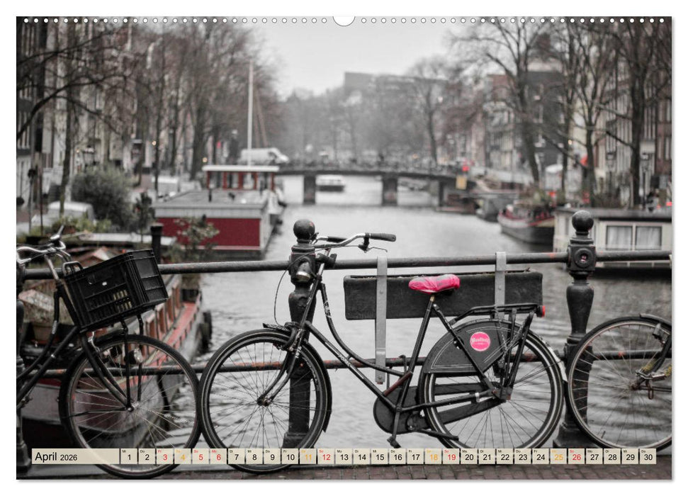 Fahrrad Alltag - Film Noir Style (CALVENDO Wandkalender 2026)