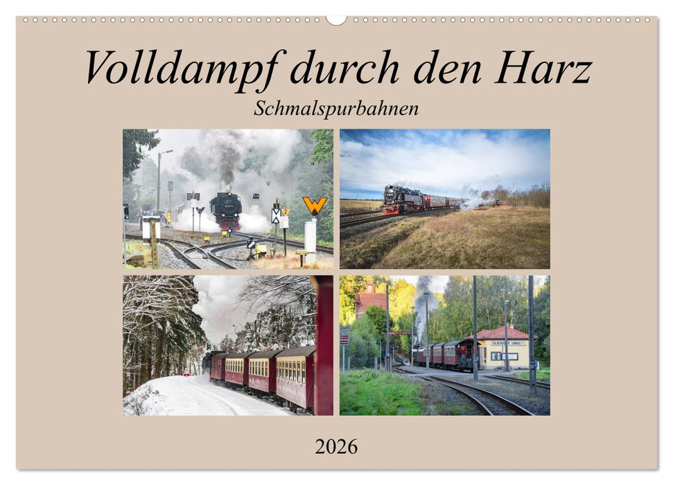 Volldampf durch den Harz (CALVENDO Wandkalender 2026)