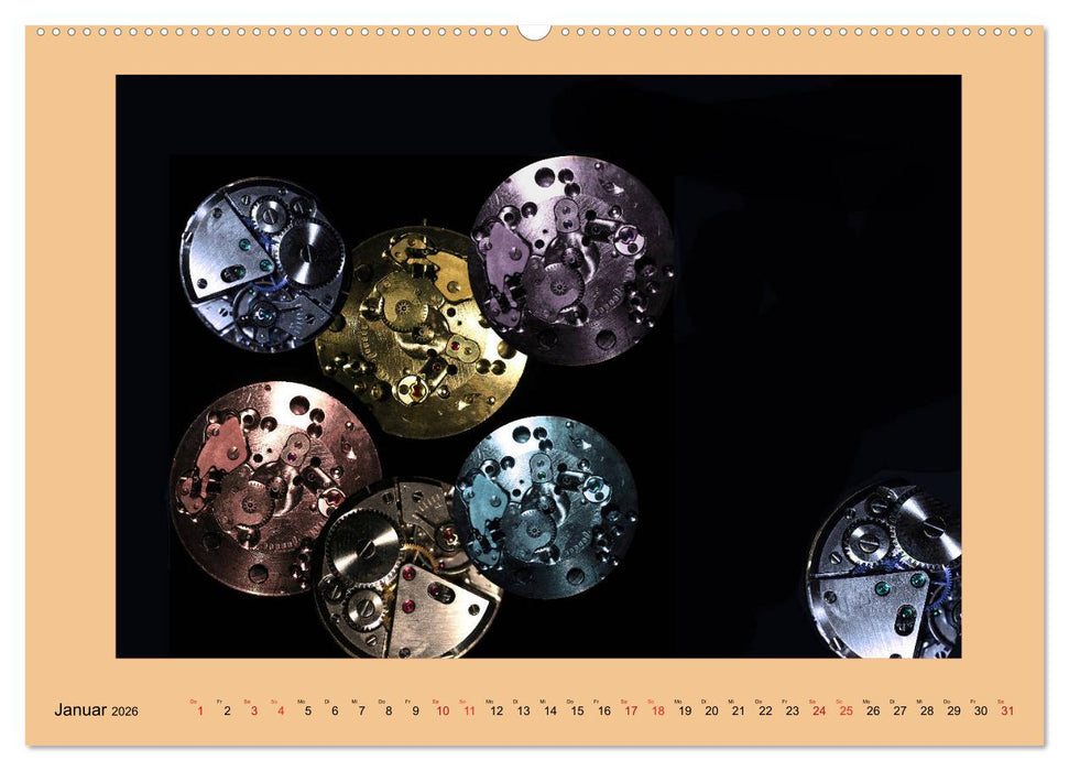 Uhr-Werk-Kunst (CALVENDO Premium Wandkalender 2026)