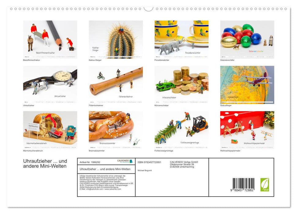 Uhraufzieher ... und andere Mini-Welten (CALVENDO Premium Wandkalender 2026)