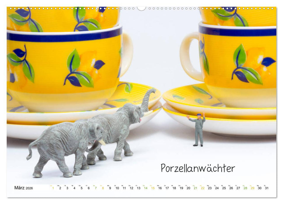 Uhraufzieher ... und andere Mini-Welten (CALVENDO Premium Wandkalender 2026)