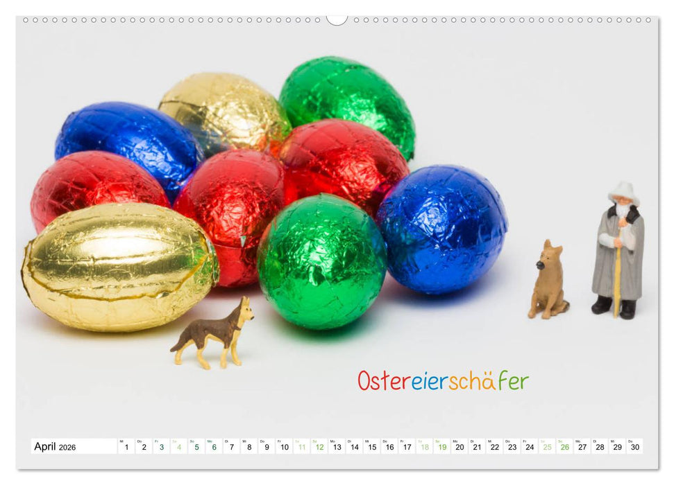 Uhraufzieher ... und andere Mini-Welten (CALVENDO Premium Wandkalender 2026)
