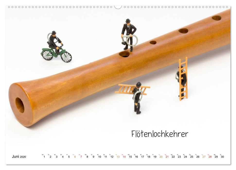 Uhraufzieher ... und andere Mini-Welten (CALVENDO Premium Wandkalender 2026)