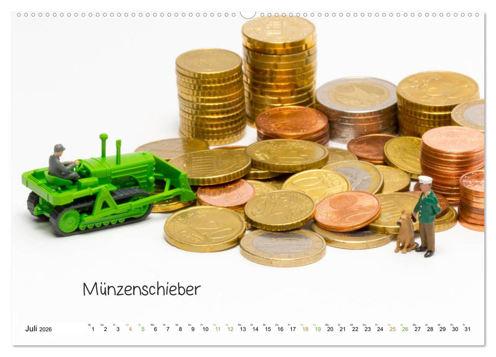 Uhraufzieher ... und andere Mini-Welten (CALVENDO Premium Wandkalender 2026)