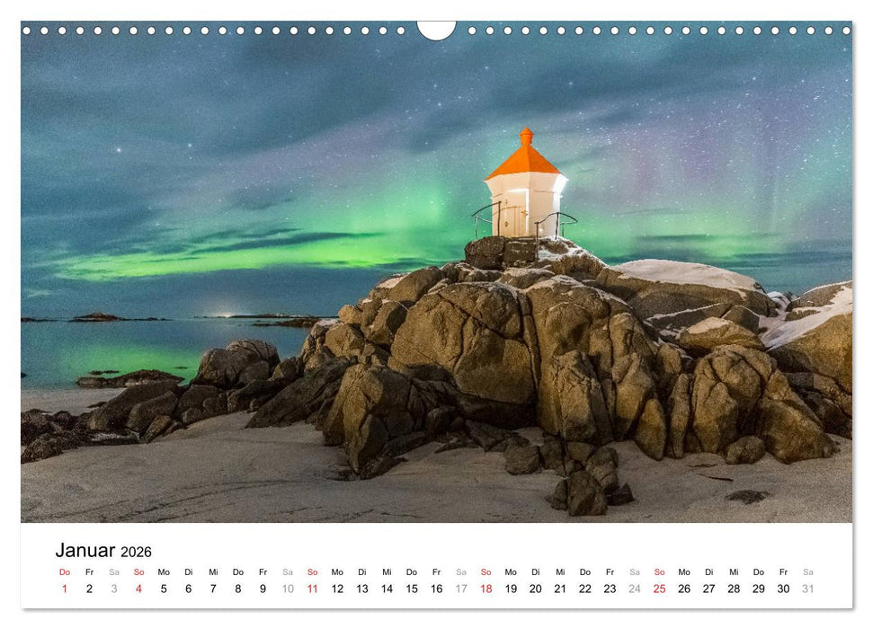 LEUCHTTÜRME - rund um den Globus (CALVENDO Wandkalender 2026)