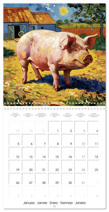 Des amis animaux (CALVENDO Calendrier mensuel 2026)