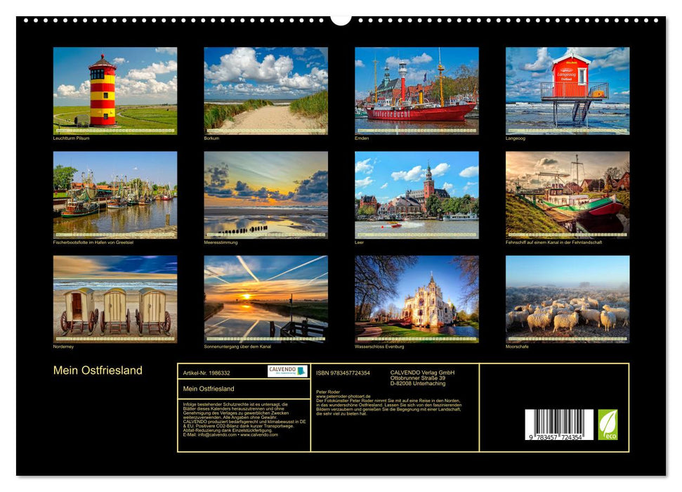 Mein Ostfriesland (CALVENDO Premium Wandkalender 2026)