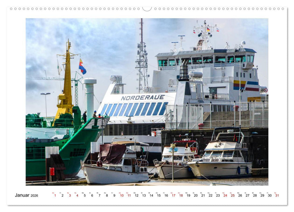 Zwischen Hochdonn & Brunsbüttel: Pötte gucken am Kanal (CALVENDO Premium Wandkalender 2026)