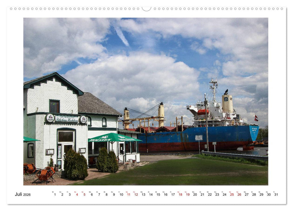Zwischen Hochdonn & Brunsbüttel: Pötte gucken am Kanal (CALVENDO Premium Wandkalender 2026)
