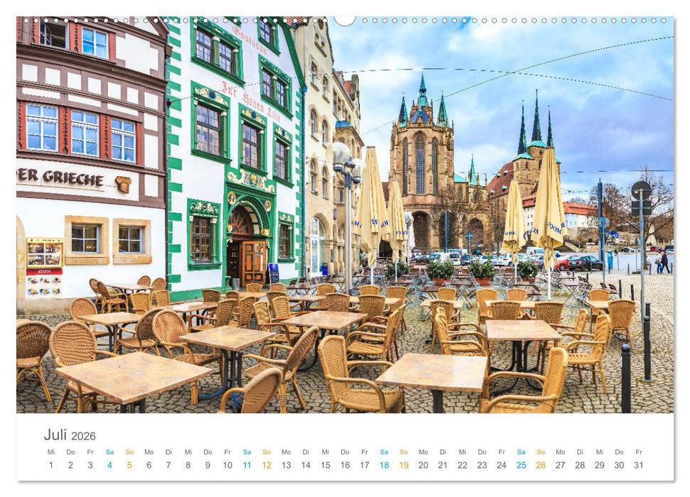 Erfurt - Stadt der Türme (CALVENDO Premium Wandkalender 2026)
