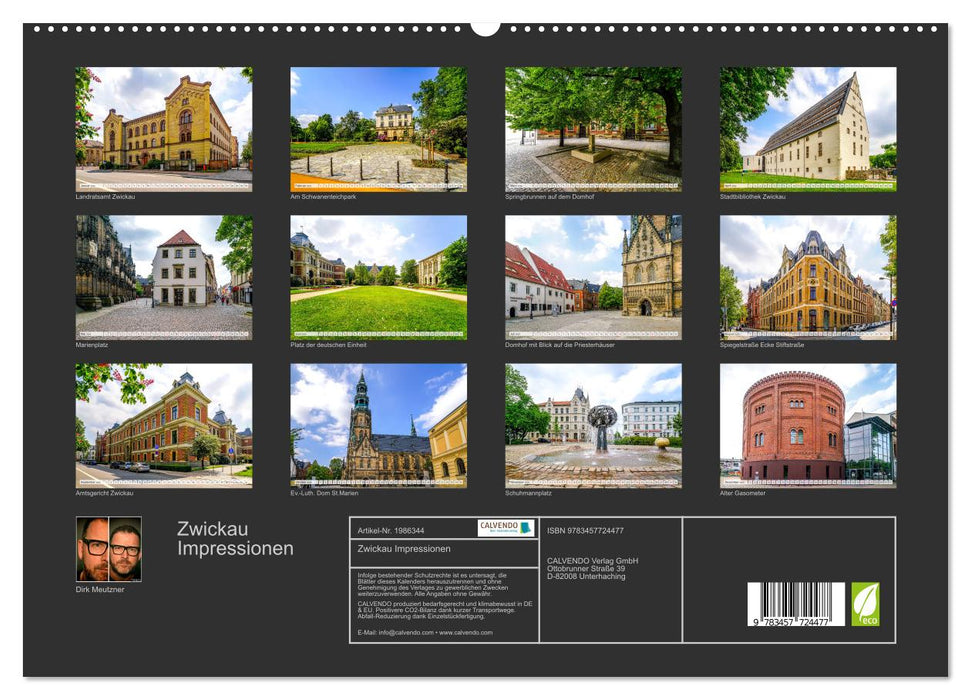 Zwickau Impressionen (CALVENDO Premium Wandkalender 2026)