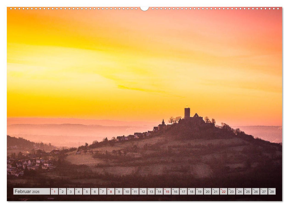 Mittelhessens Burgen und Schlösser (CALVENDO Premium Wandkalender 2026)