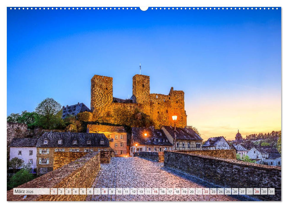 Mittelhessens Burgen und Schlösser (CALVENDO Premium Wandkalender 2026)