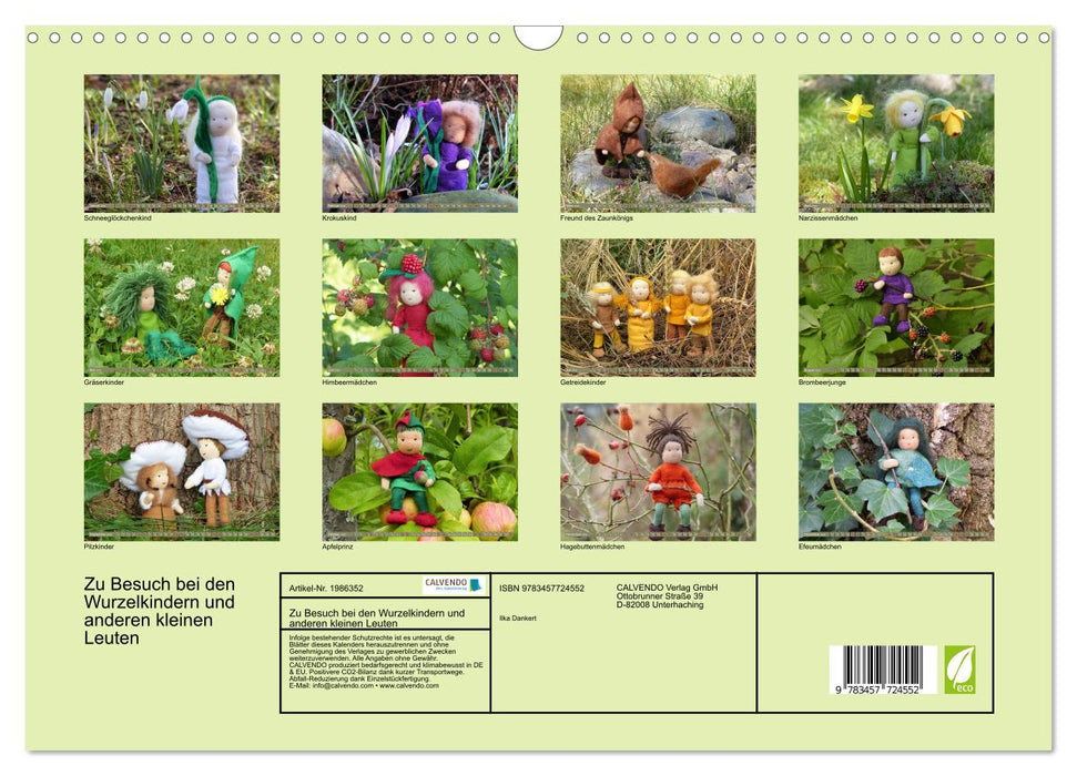 Zu Besuch bei den Wurzelkindern und anderen kleinen Leuten (CALVENDO Wandkalender 2026)