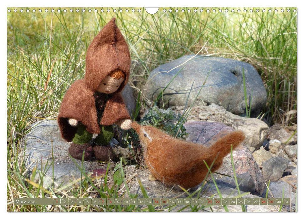 Zu Besuch bei den Wurzelkindern und anderen kleinen Leuten (CALVENDO Wandkalender 2026)