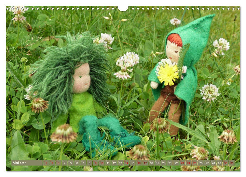 Zu Besuch bei den Wurzelkindern und anderen kleinen Leuten (CALVENDO Wandkalender 2026)