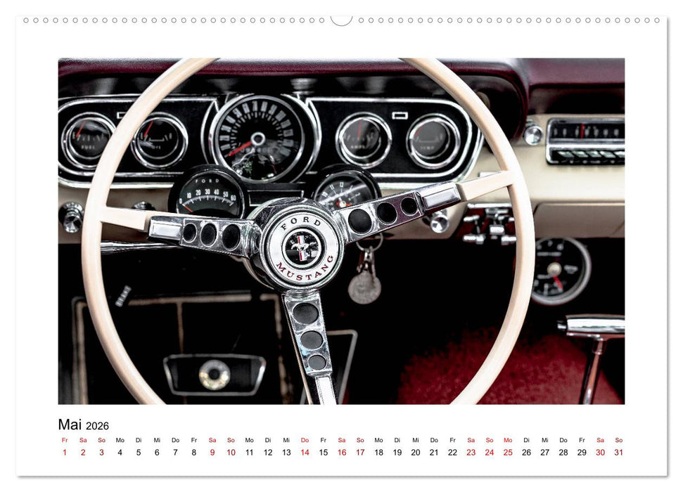 Oldtimer - Cockpits vergangener Zeiten (CALVENDO Premium Wandkalender 2026)