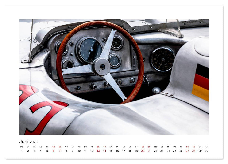 Oldtimer - Cockpits vergangener Zeiten (CALVENDO Premium Wandkalender 2026)