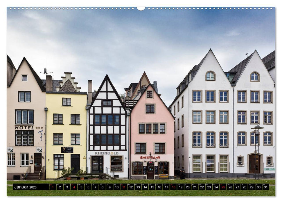 KÖLN AUSBLICK - RHEINBLICK (CALVENDO Premium Wandkalender 2026)