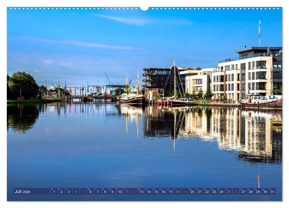 EMDEN maritime Seehafenstadt (CALVENDO Premium Wandkalender 2026)