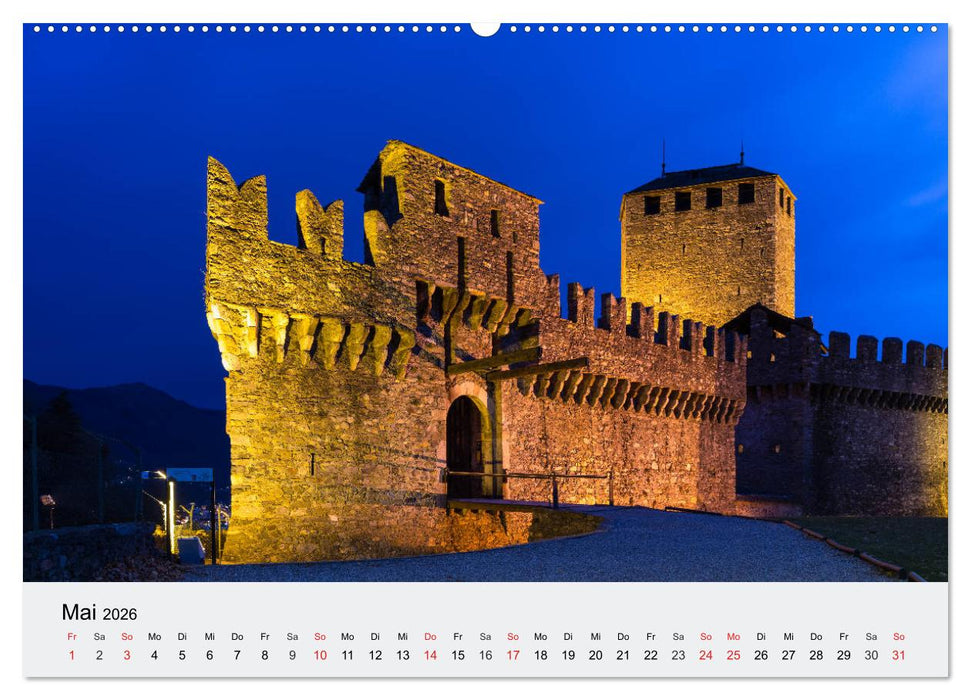 Tessin - Ticino (CALVENDO Premium Wandkalender 2026)