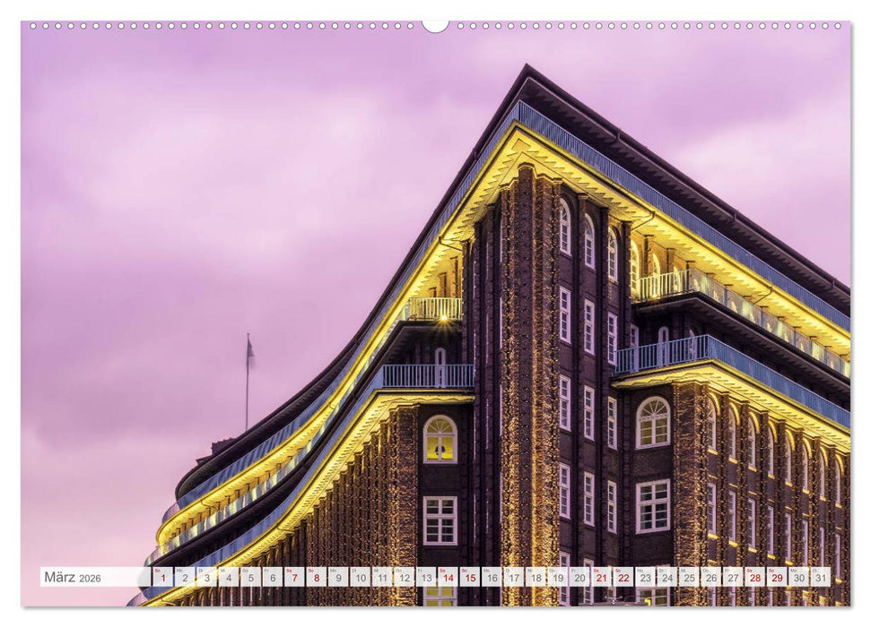Hamburg. HafenCity, Kontorhausviertel und Speicherstadt. (CALVENDO Premium Wandkalender 2026)