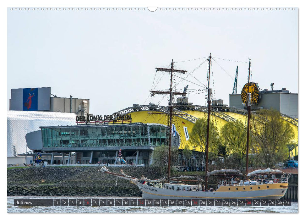 Hamburg - Ahoi zur großen Hafenrundfahrt (CALVENDO Premium Wandkalender 2026)