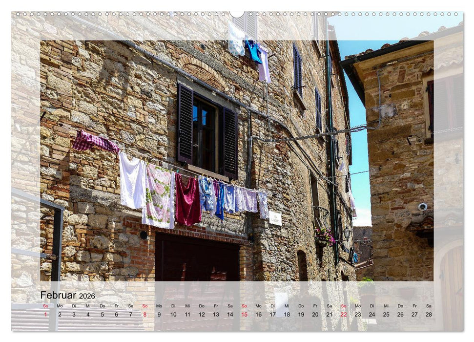 Volterra Perle der Toskana (CALVENDO Premium Wandkalender 2026)