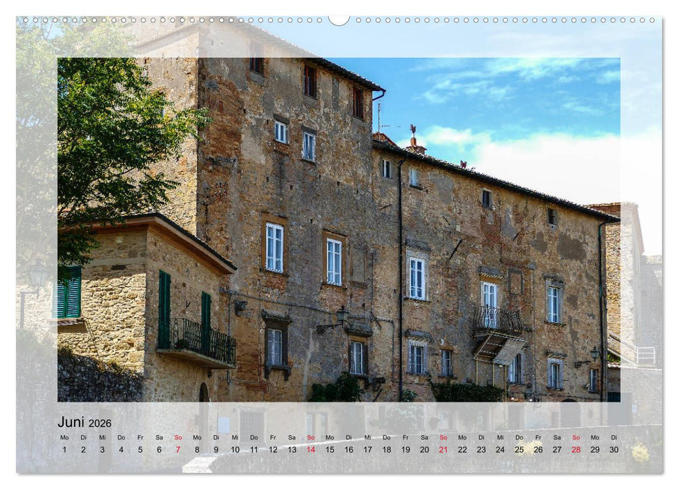 Volterra Perle der Toskana (CALVENDO Premium Wandkalender 2026)