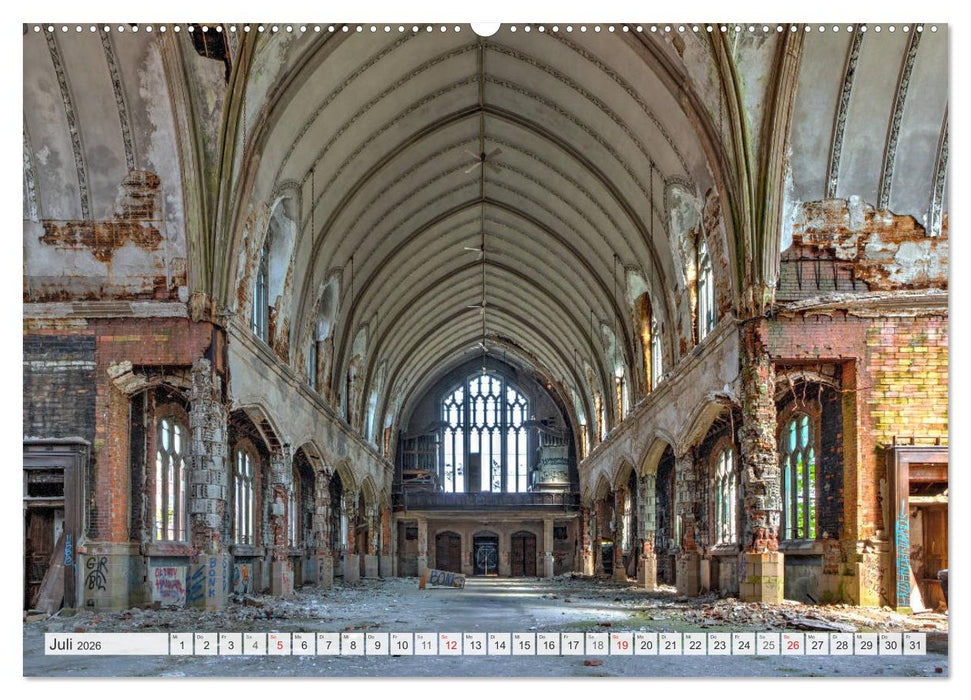 Detroit - Modern Ruins (CALVENDO Premium Wandkalender 2026)