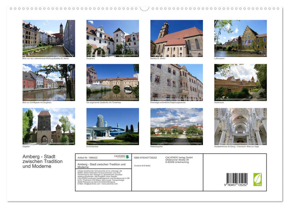 Amberg - Stadt zwischen Tradition und Moderne (CALVENDO Premium Wandkalender 2026)