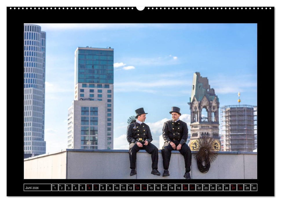 Schornsteinfeger über Berlin 2026 (CALVENDO Premium Wandkalender 2026)