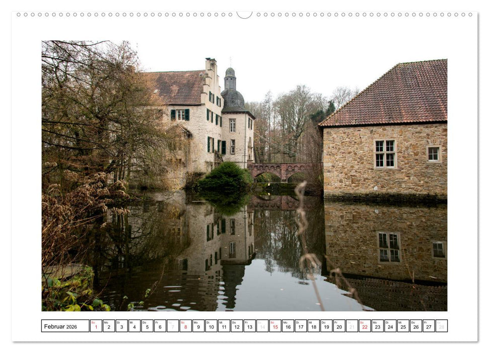 Burgen und Schlösser im nördlichen Ruhrgebiet (CALVENDO Premium Wandkalender 2026)