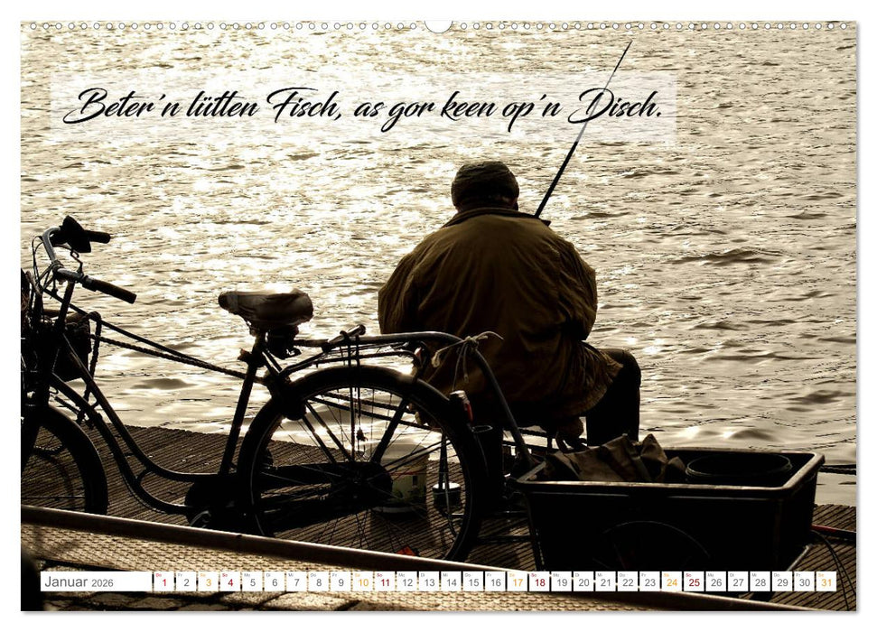 Plattdüütsche Sprökje 2026 (CALVENDO Premium Wandkalender 2026)