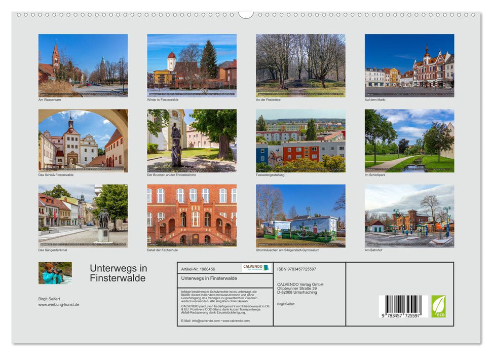 Unterwegs in Finsterwalde (CALVENDO Premium Wandkalender 2026)