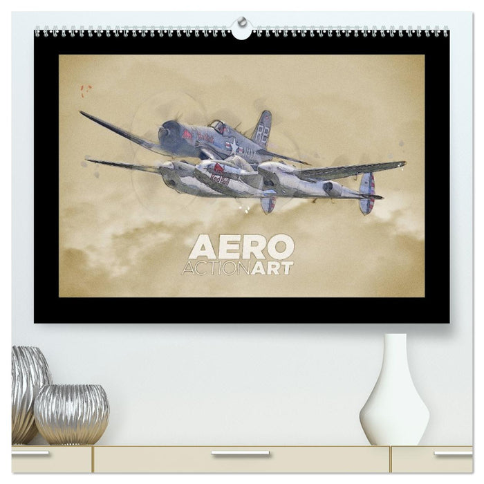 Aero Action Art - Luftfahrt Kunst (CALVENDO Premium Wandkalender 2026)