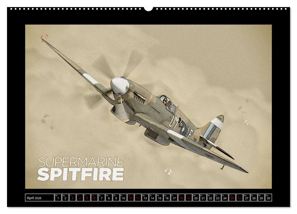 Aero Action Art - Luftfahrt Kunst (CALVENDO Premium Wandkalender 2026)