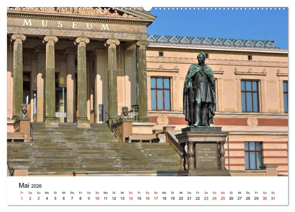 Schwerin - Landeshauptstadt von Mecklenburg-Vorpommern (CALVENDO Premium Wandkalender 2026)